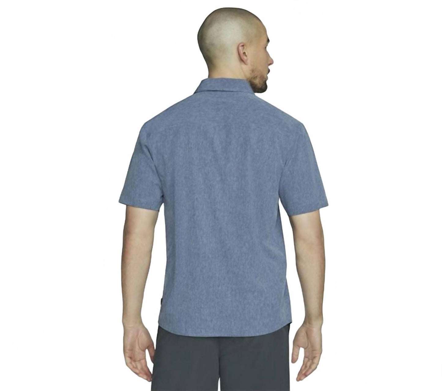 Camisa de manga corta color azul marino