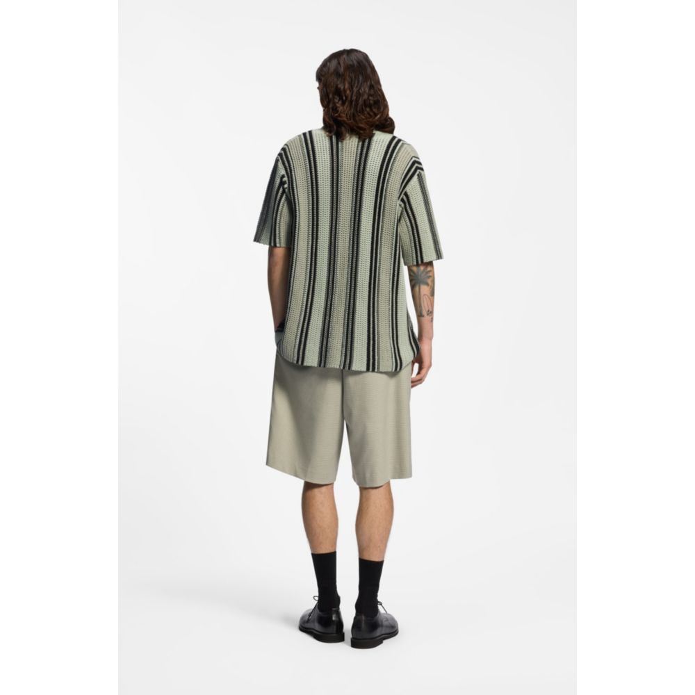 Camisa de algodón de corte amplio
