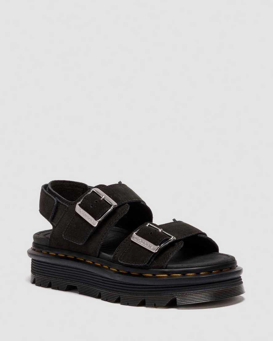 Sandalias de gamuza con plataforma