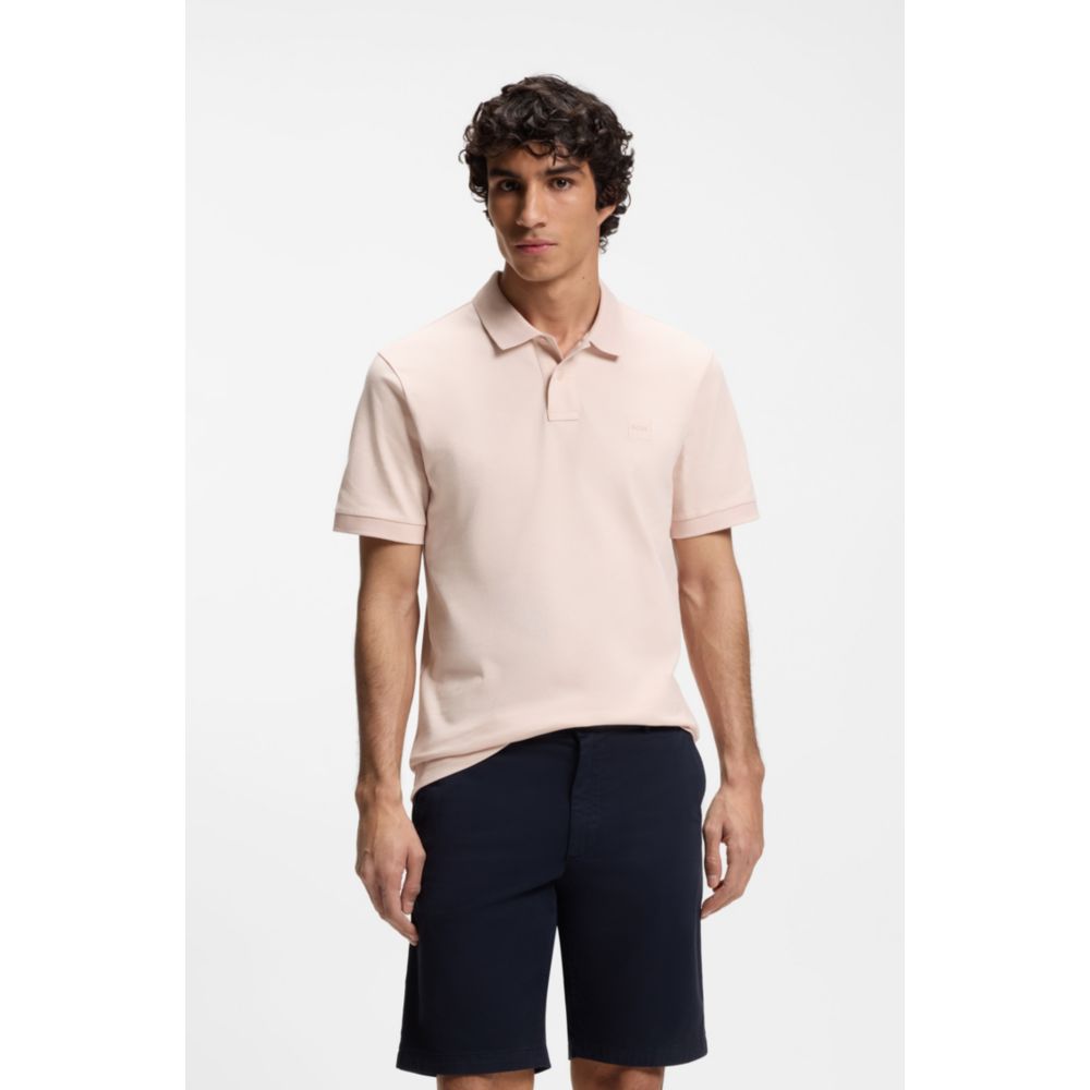 Polo de algodón de corte ajustado