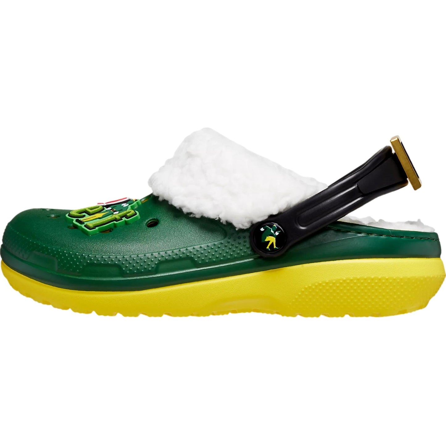 Zuecos infantil color verde y amarillo