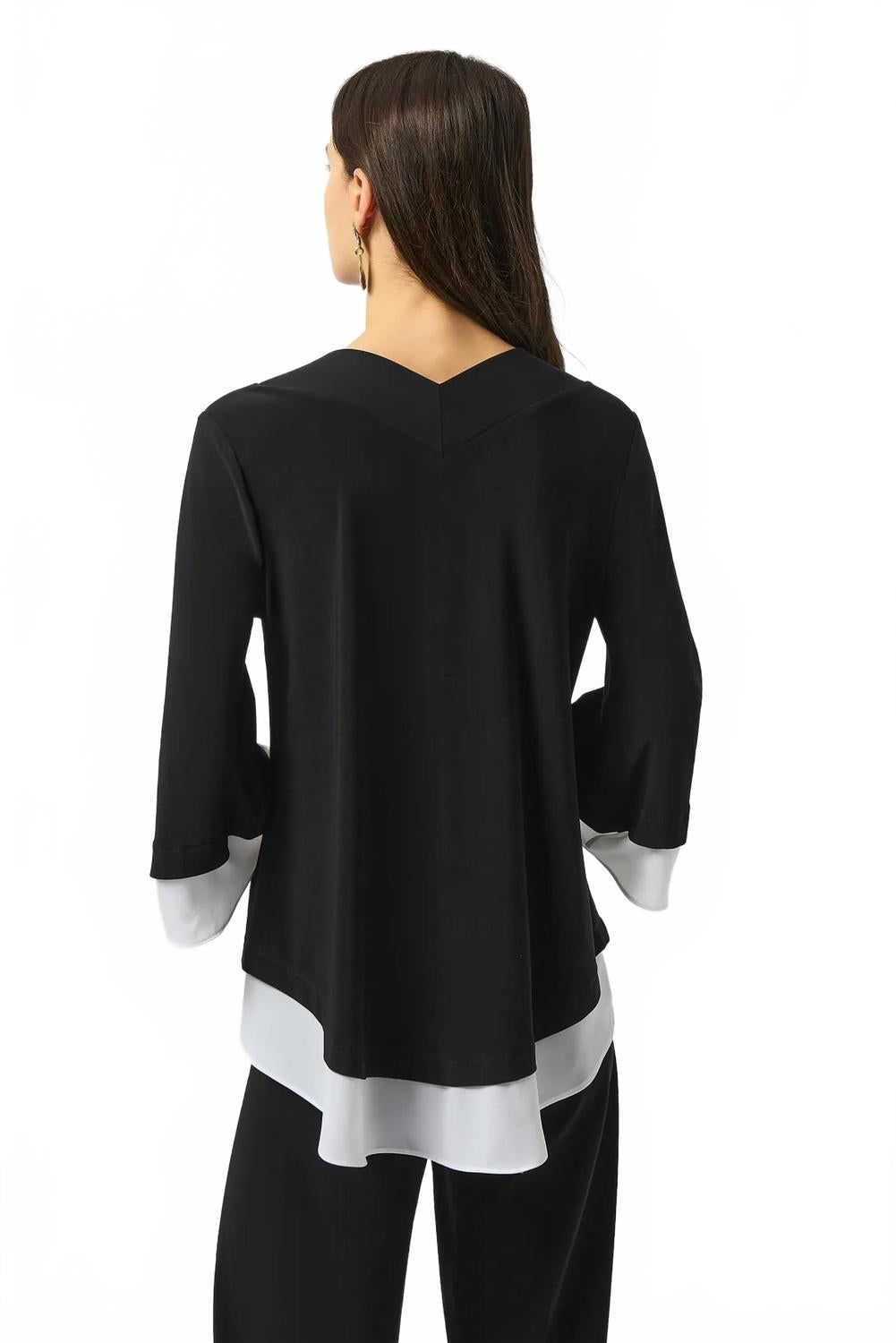 Top color negro y blanco