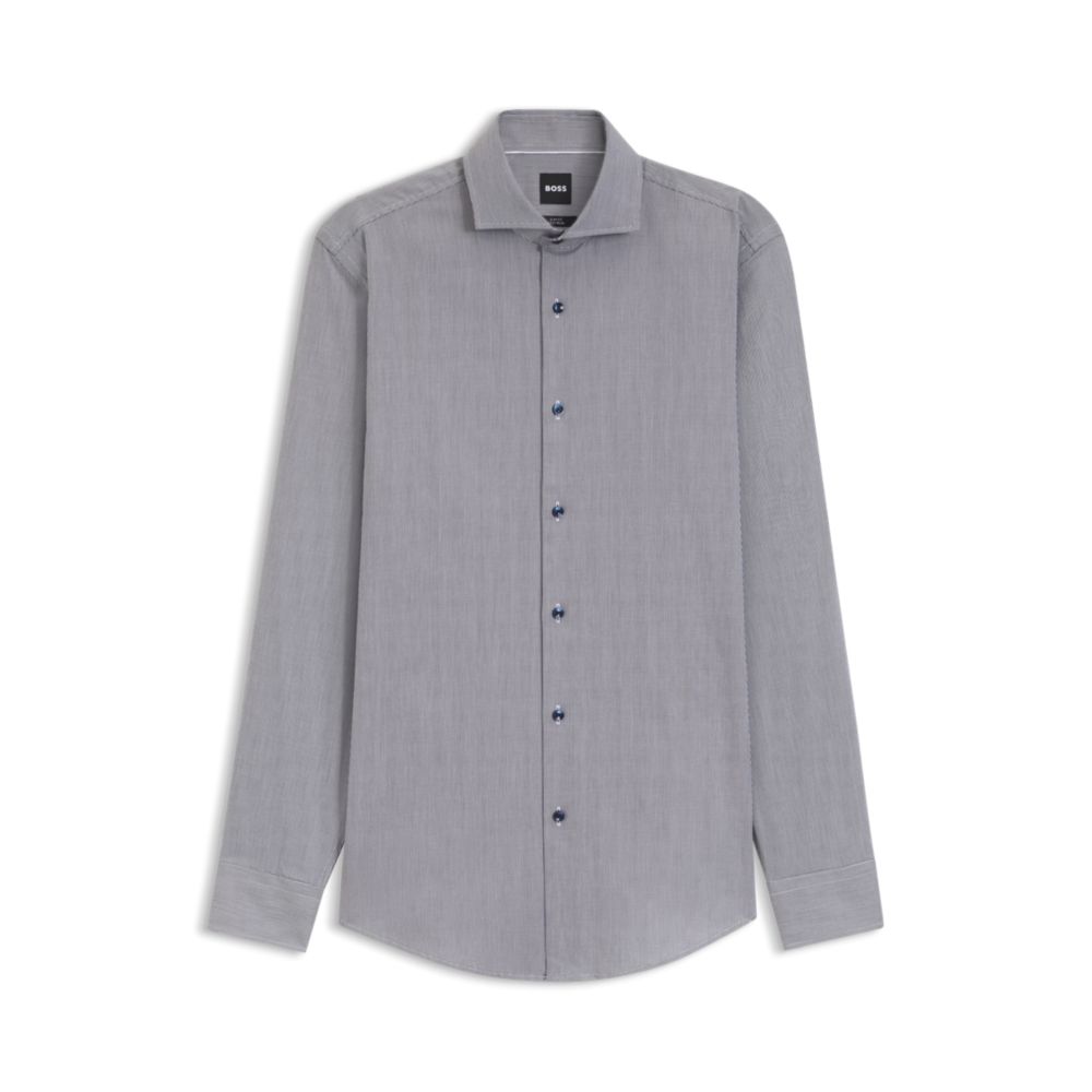 Camisa de algodón de corte ajustado