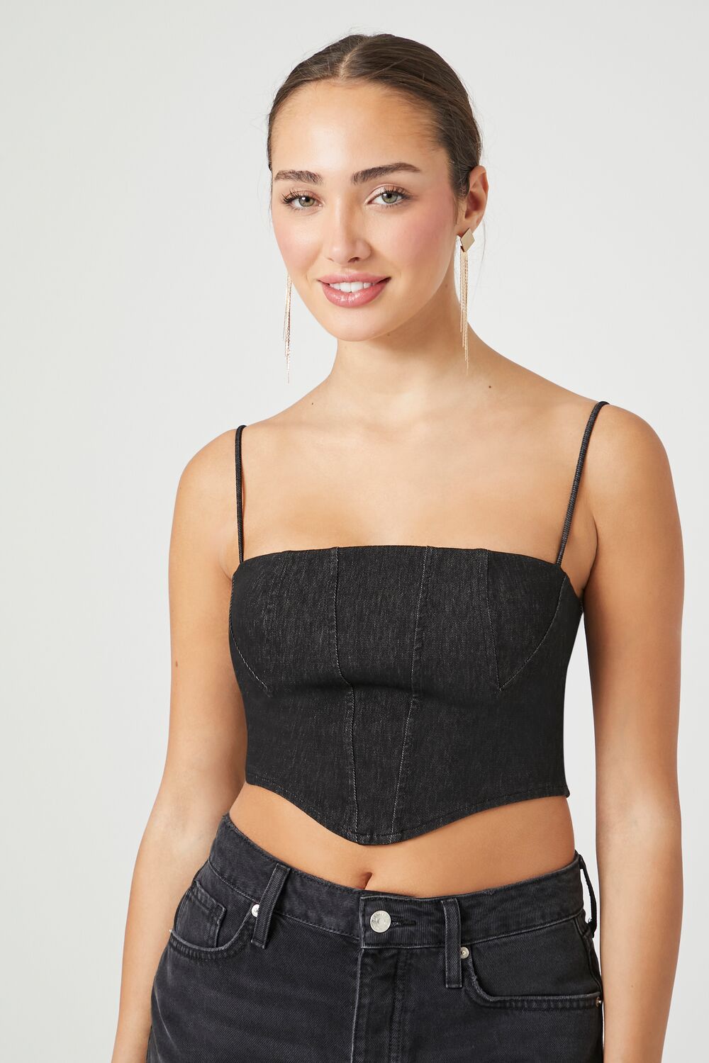 Camiseta sin mangas de mezclilla