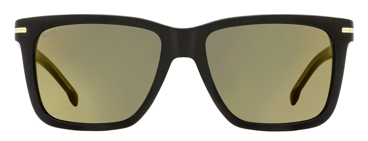 Gafas de sol de hombre 55 mm color negro y dorado