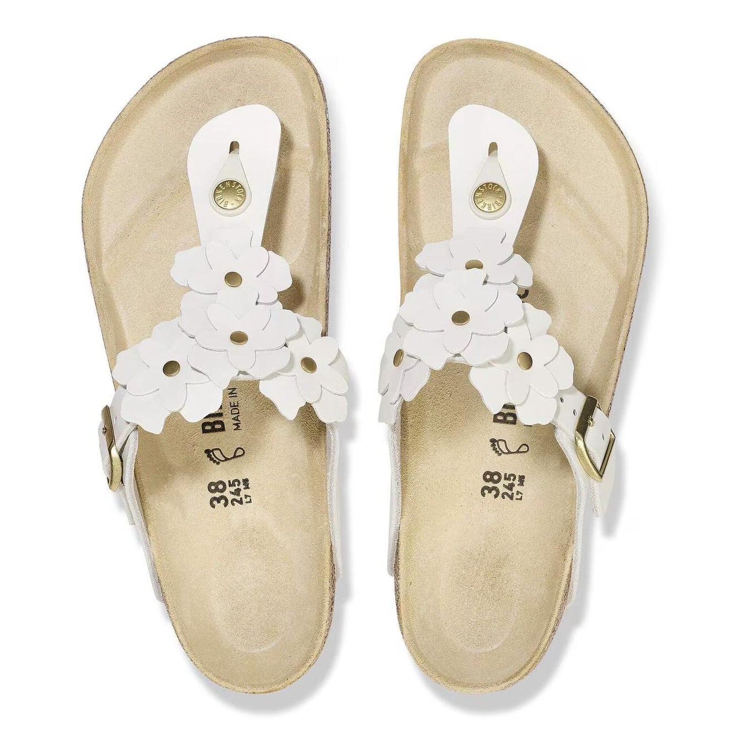 Sandalias de mujer color blanco
