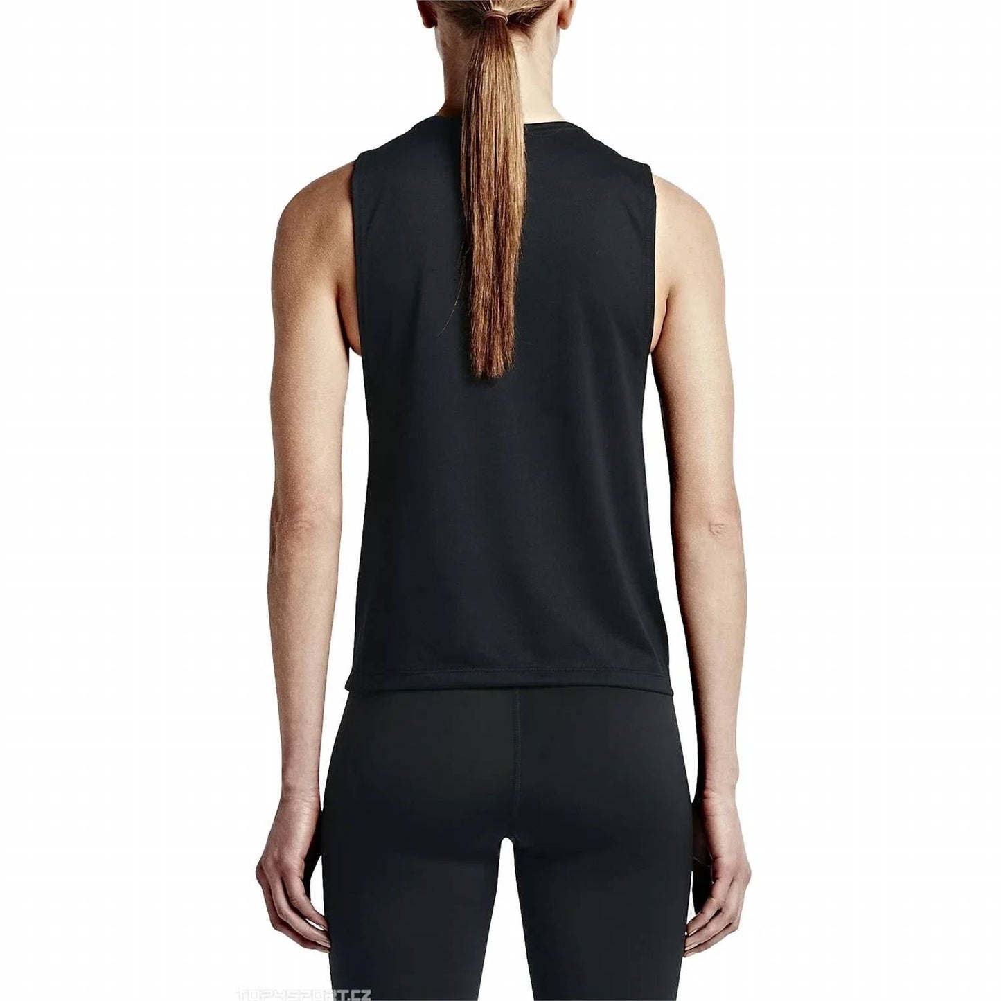 Camiseta sin mangas de mujer color negro