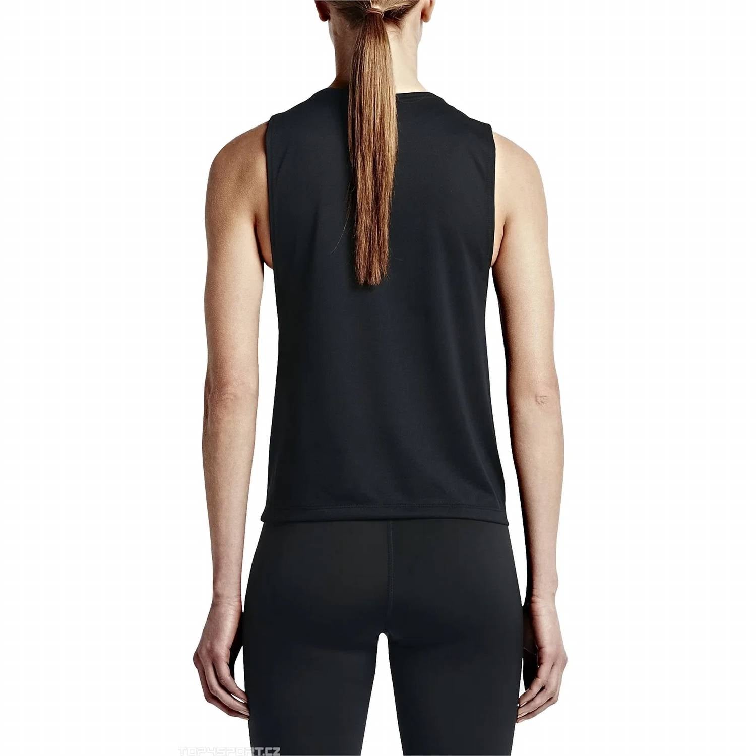 Camiseta sin mangas de mujer color negro