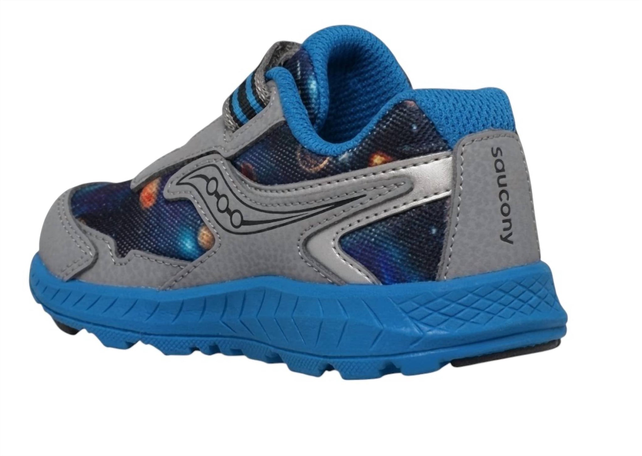 Tenis infantil color azul y gris