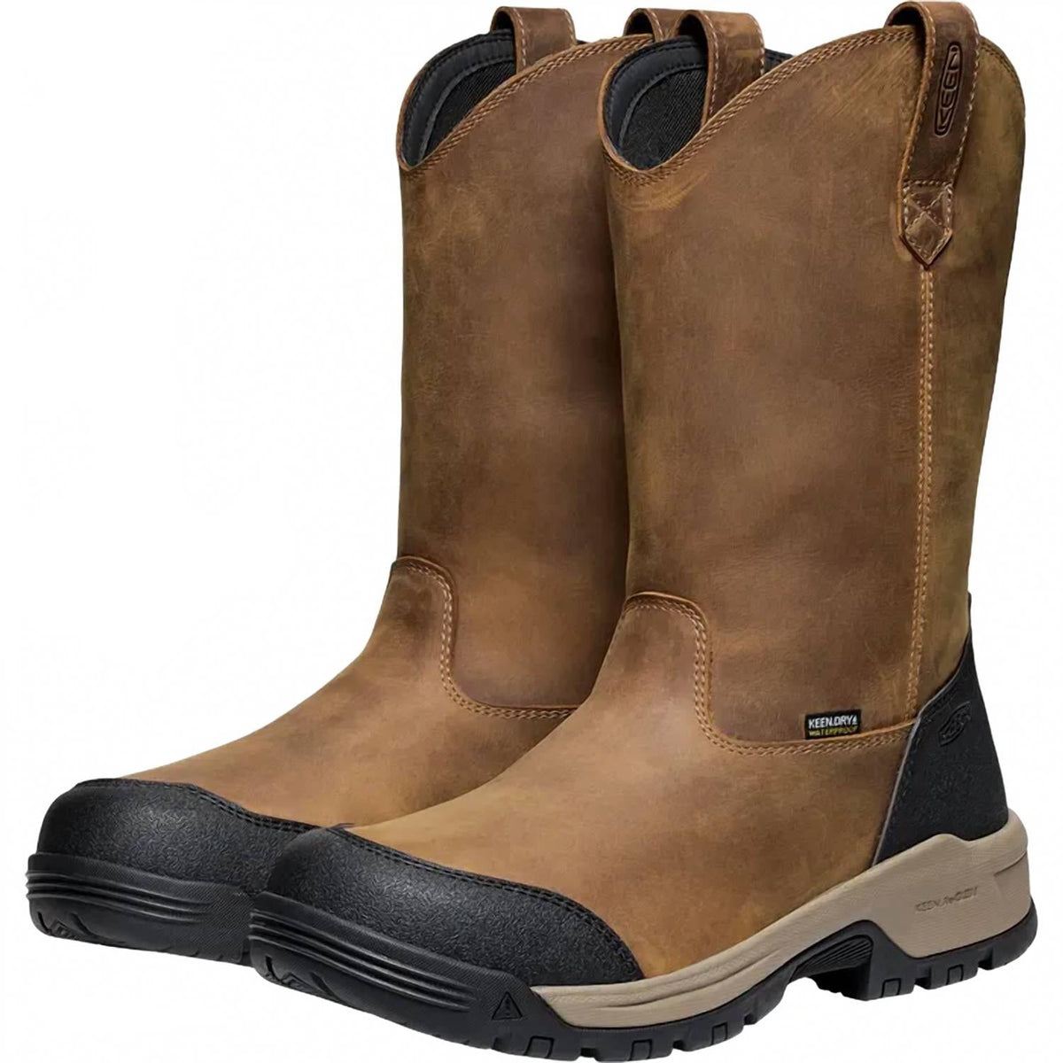 Botas de hombre impermeables color negro y café