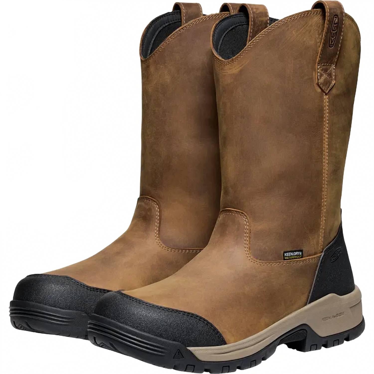 Botas de hombre impermeables color negro y café