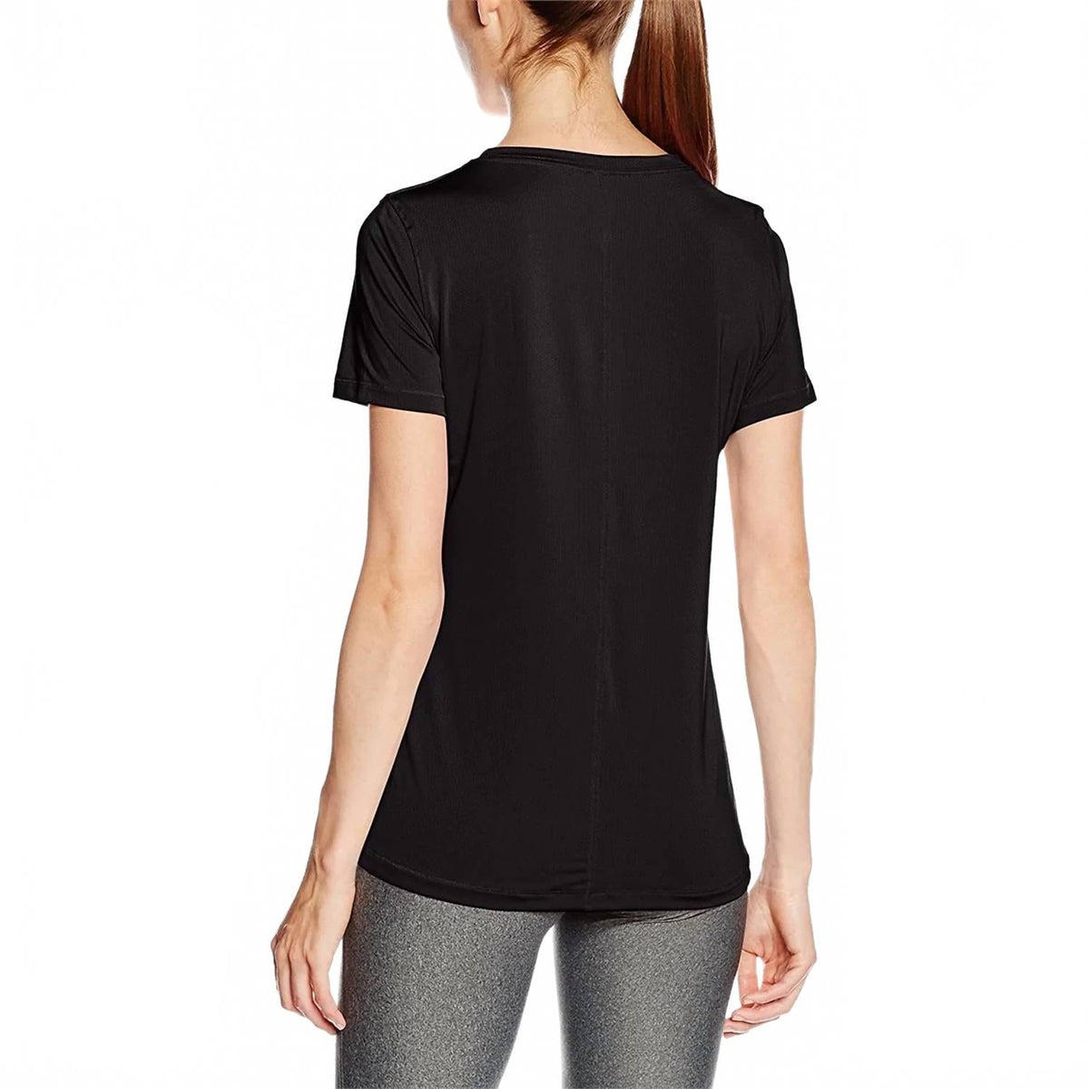Camiseta de mujer de manga corta color negro
