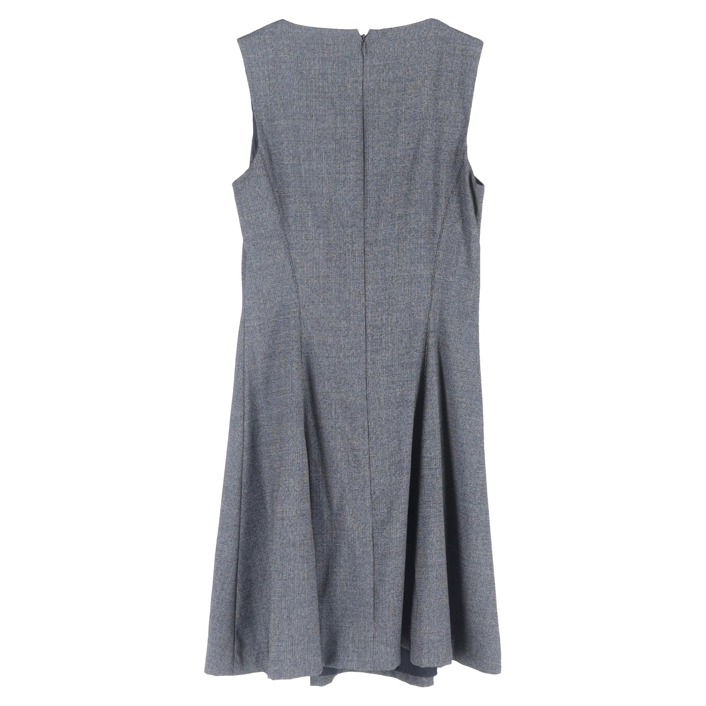 Vestido de lana corto sin mangas color gris