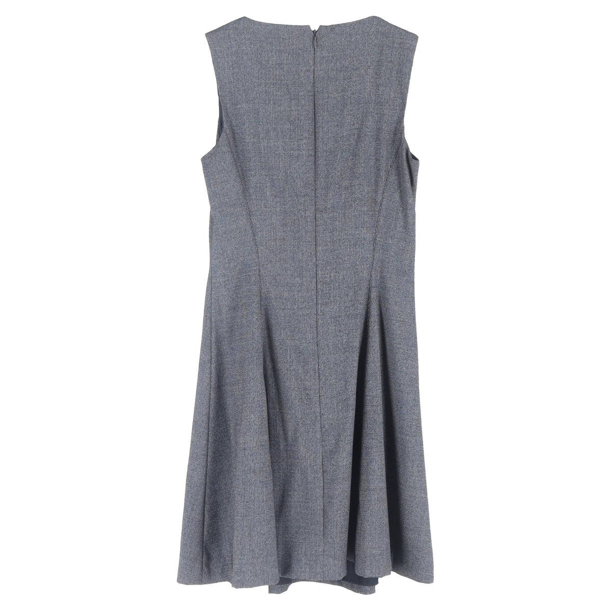 Vestido de lana corto sin mangas color gris