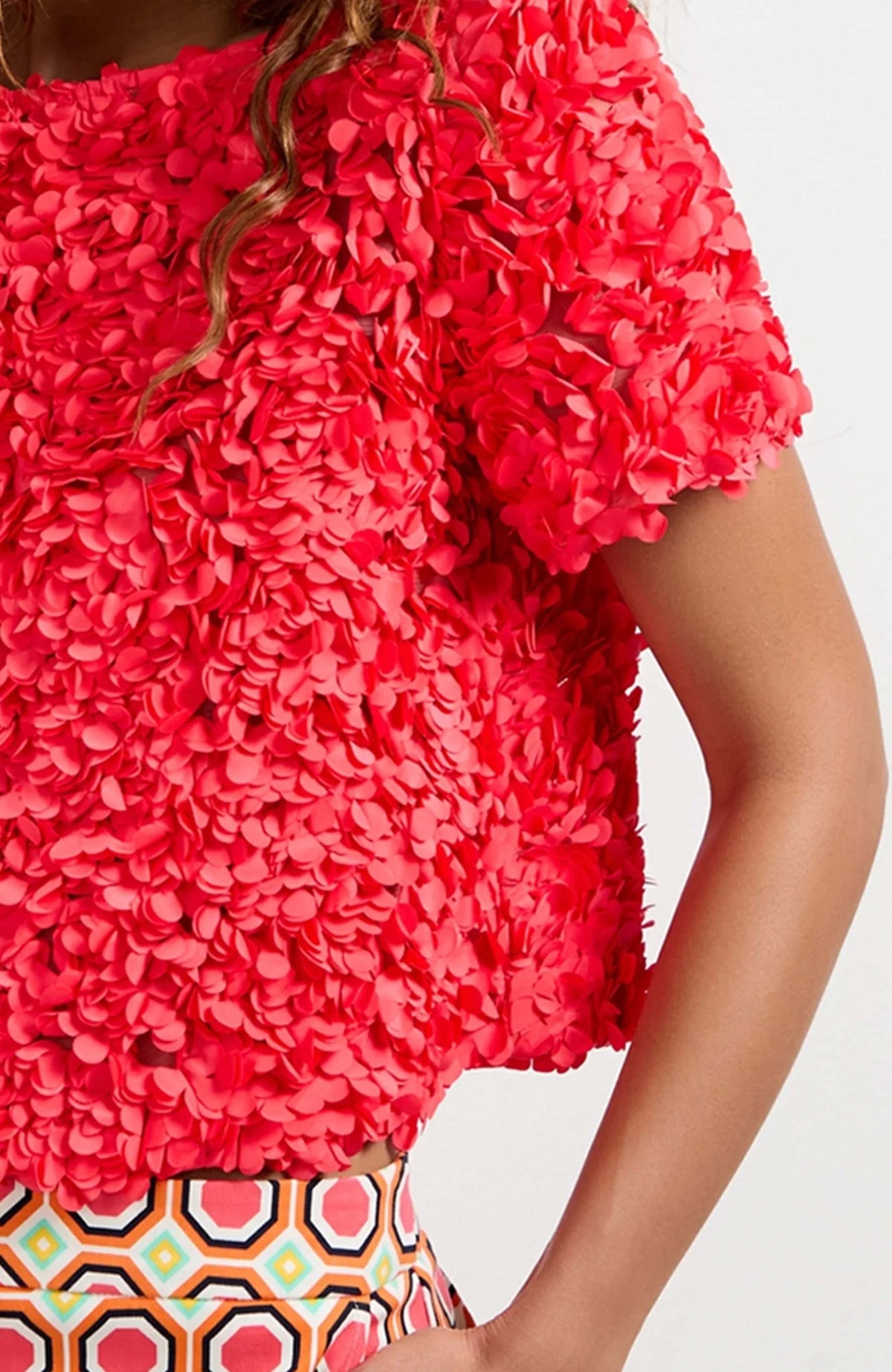 Top con estampado floral