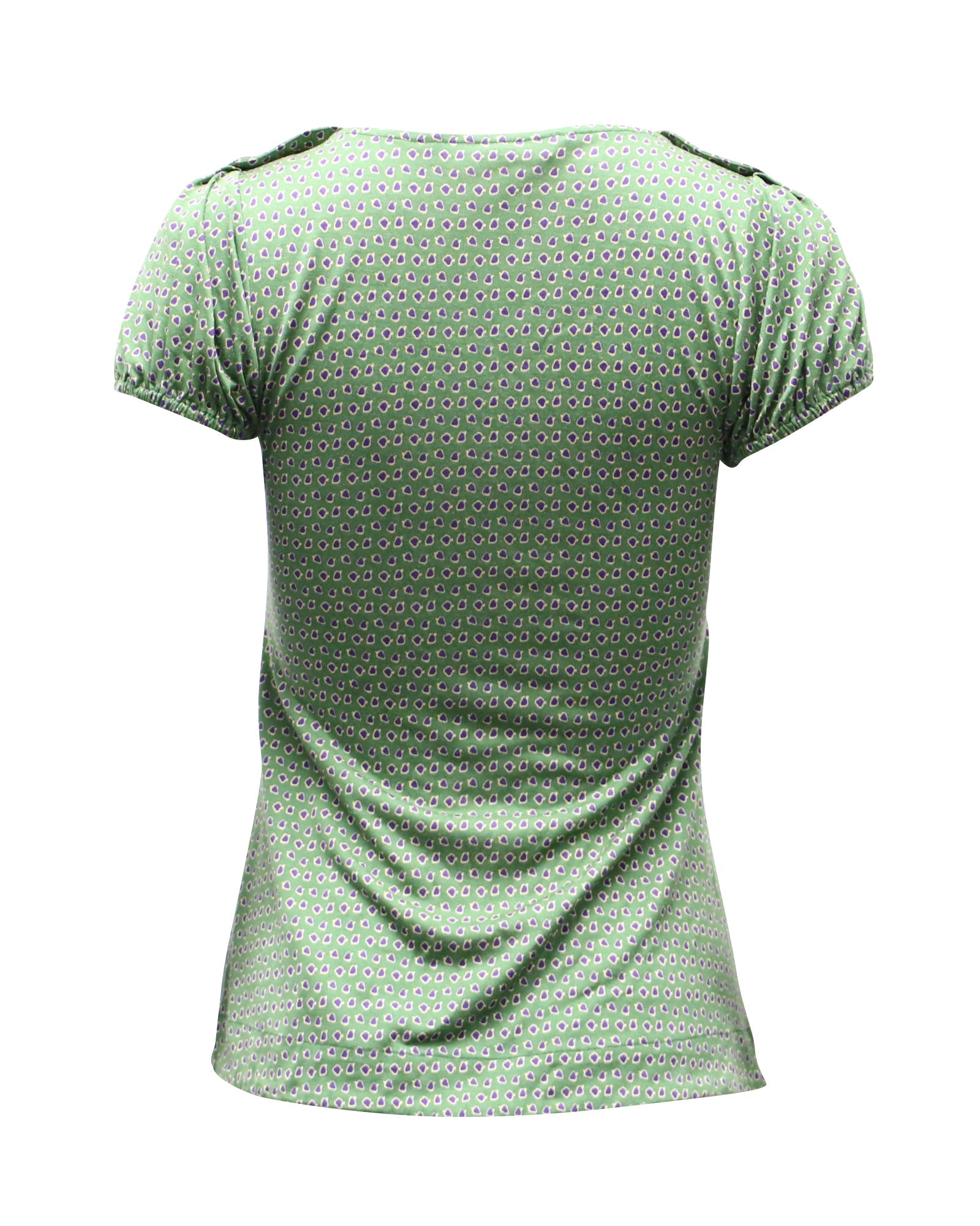 Blusa de seda color verde