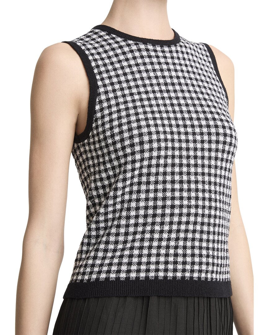 Camiseta sin mangas de mezcla de lana