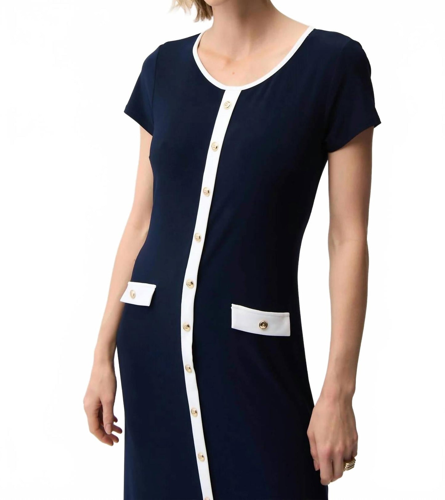 Vestido midi color azul