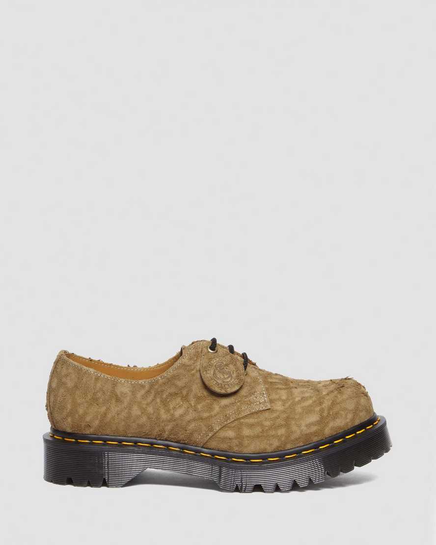 Zapatos de cordones de gamuza