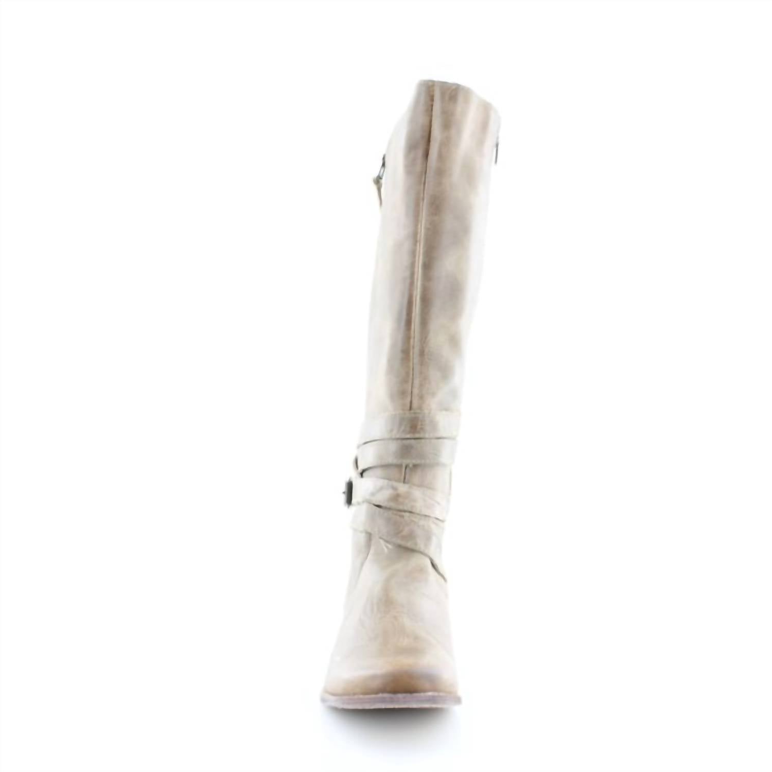 Botas de mujer color beige