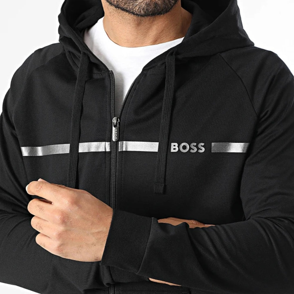 Chaqueta de hombre de algodón color negro
