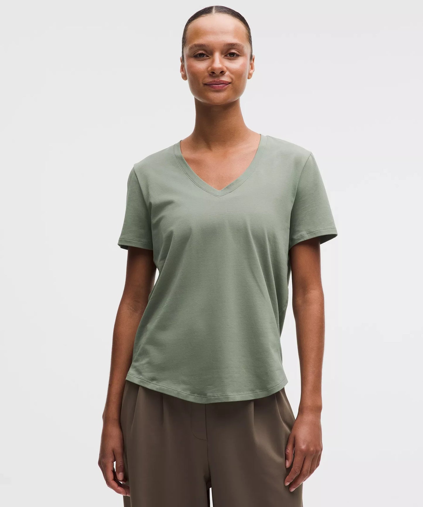 Camiseta con cuello en V