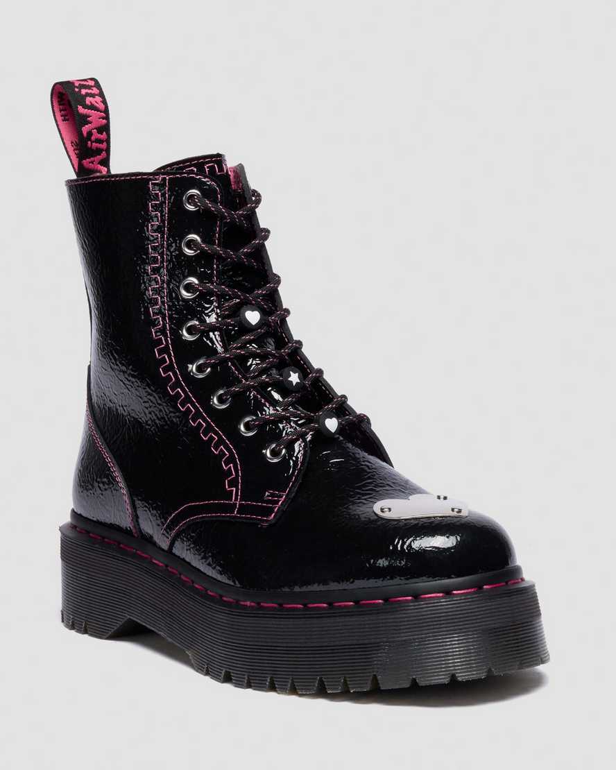 Botas de cuero con plataforma