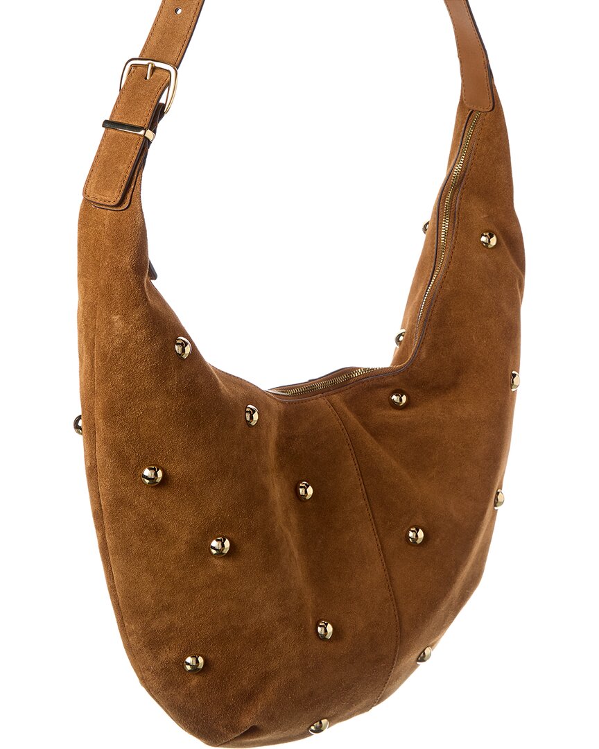 Bolso de hombro de gamuza