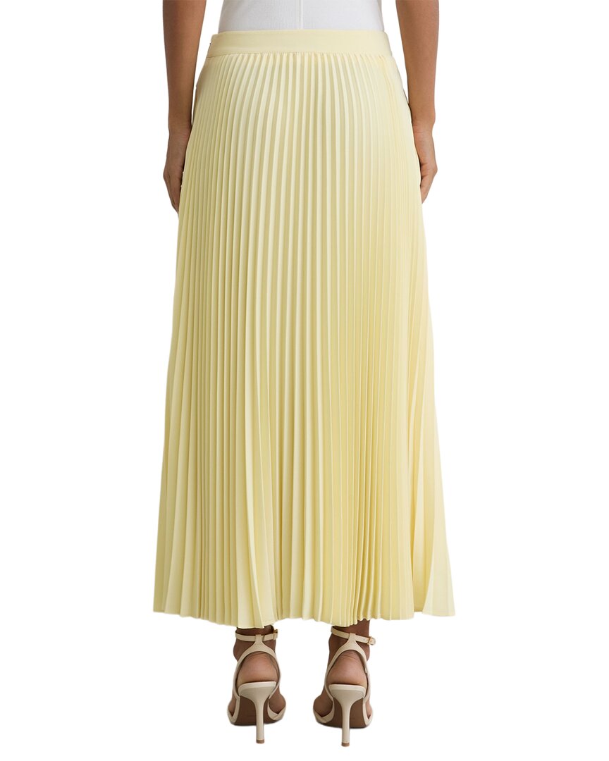 Falda midi con pliegues