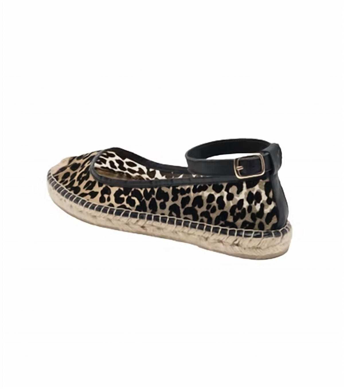 Alpargatas de mujer con estampado animal color negro