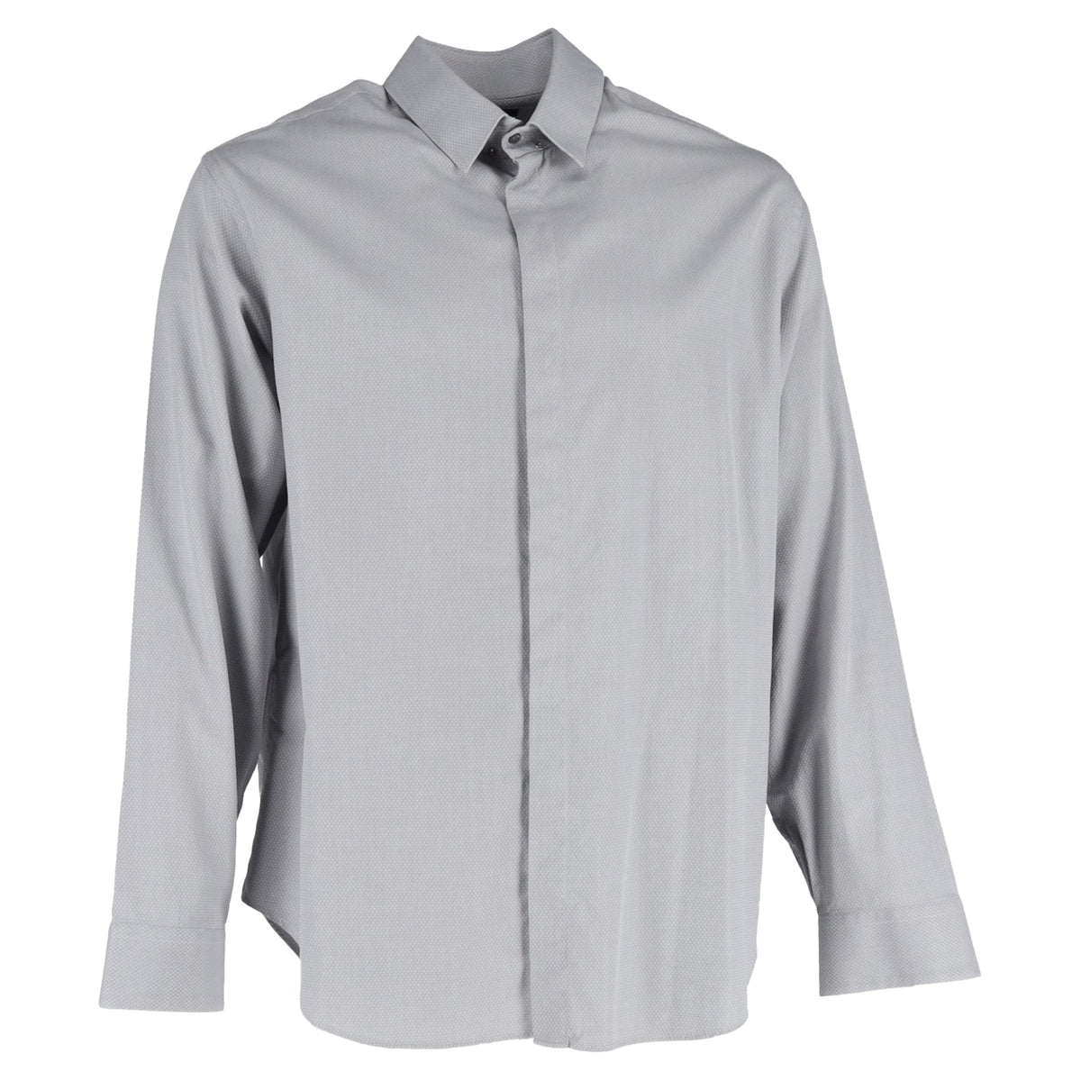 Camisa de algodón color gris