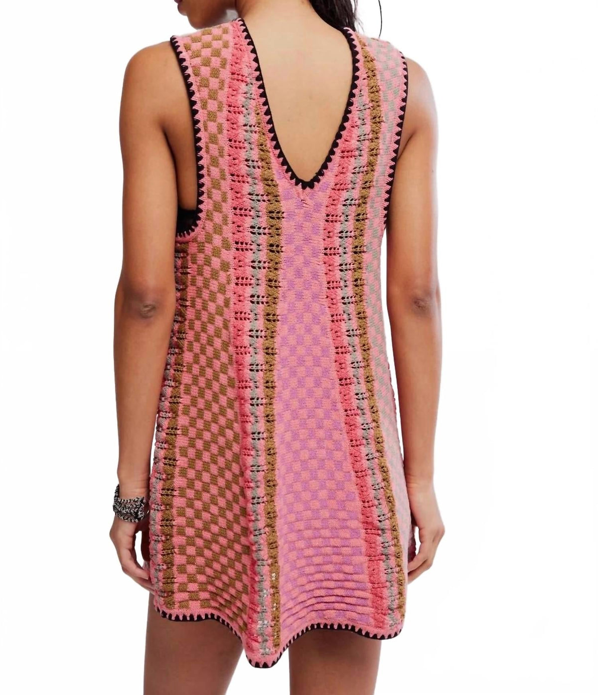 Vestido corto color rosado