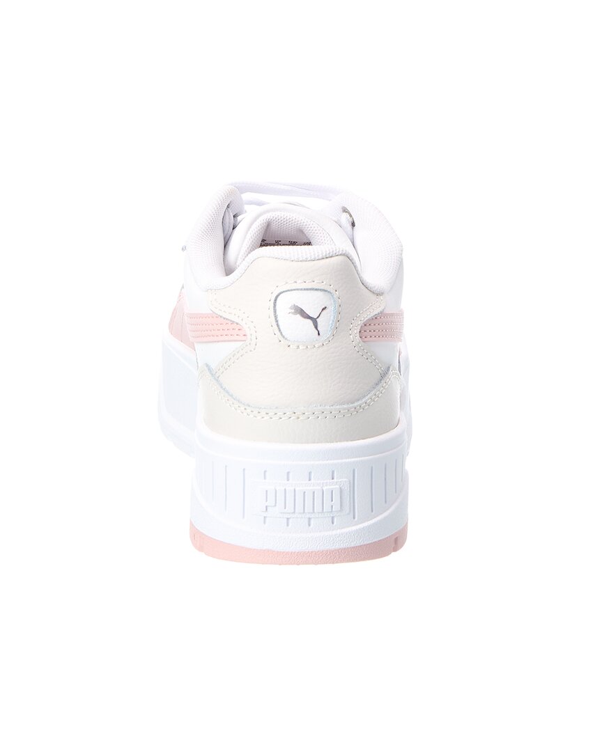 Tenis de cuero con plataforma
