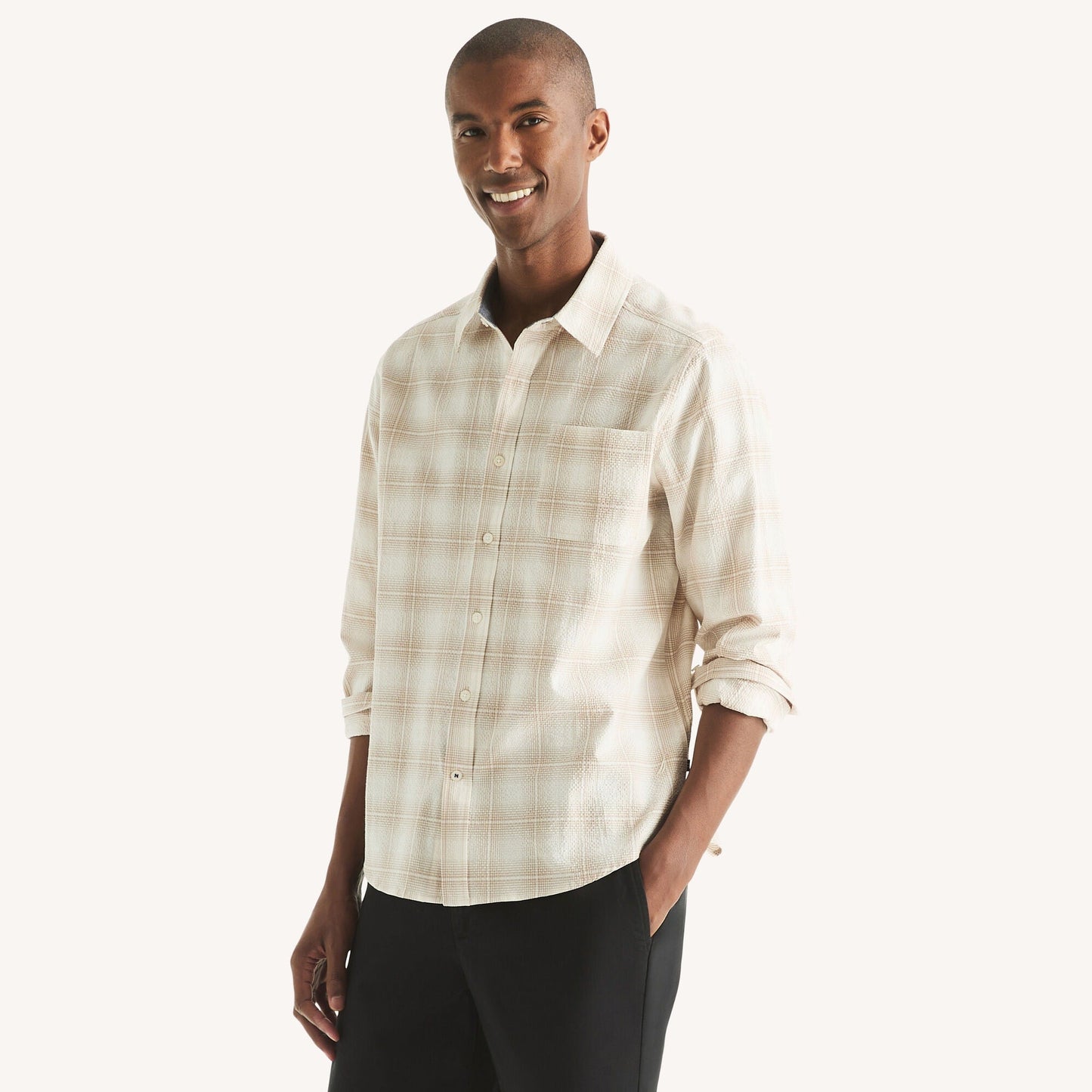Camisa de hombre a cuadros