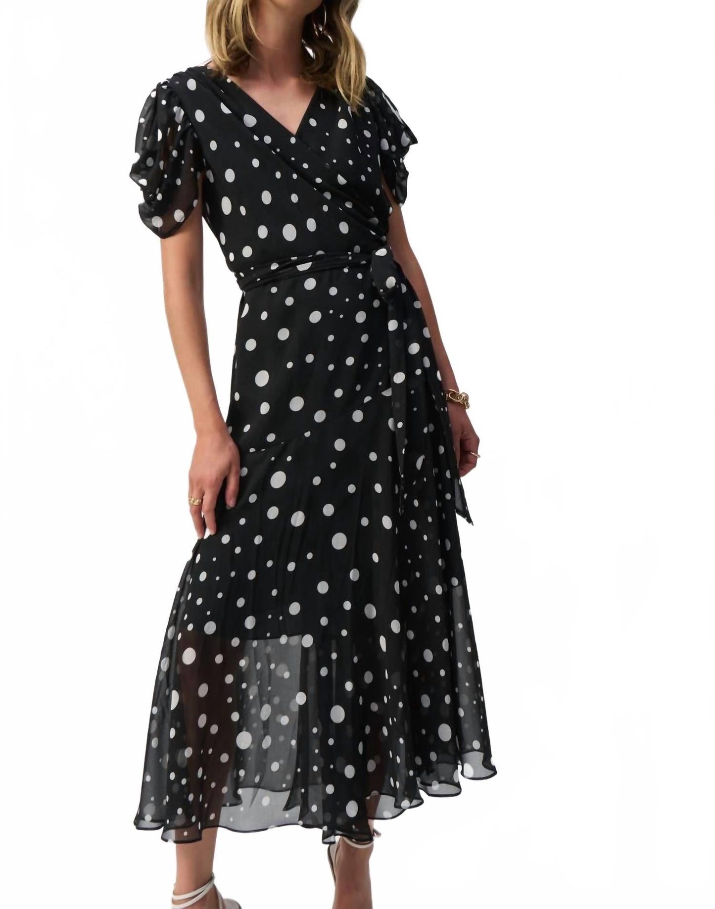 Vestido de gasa color negro