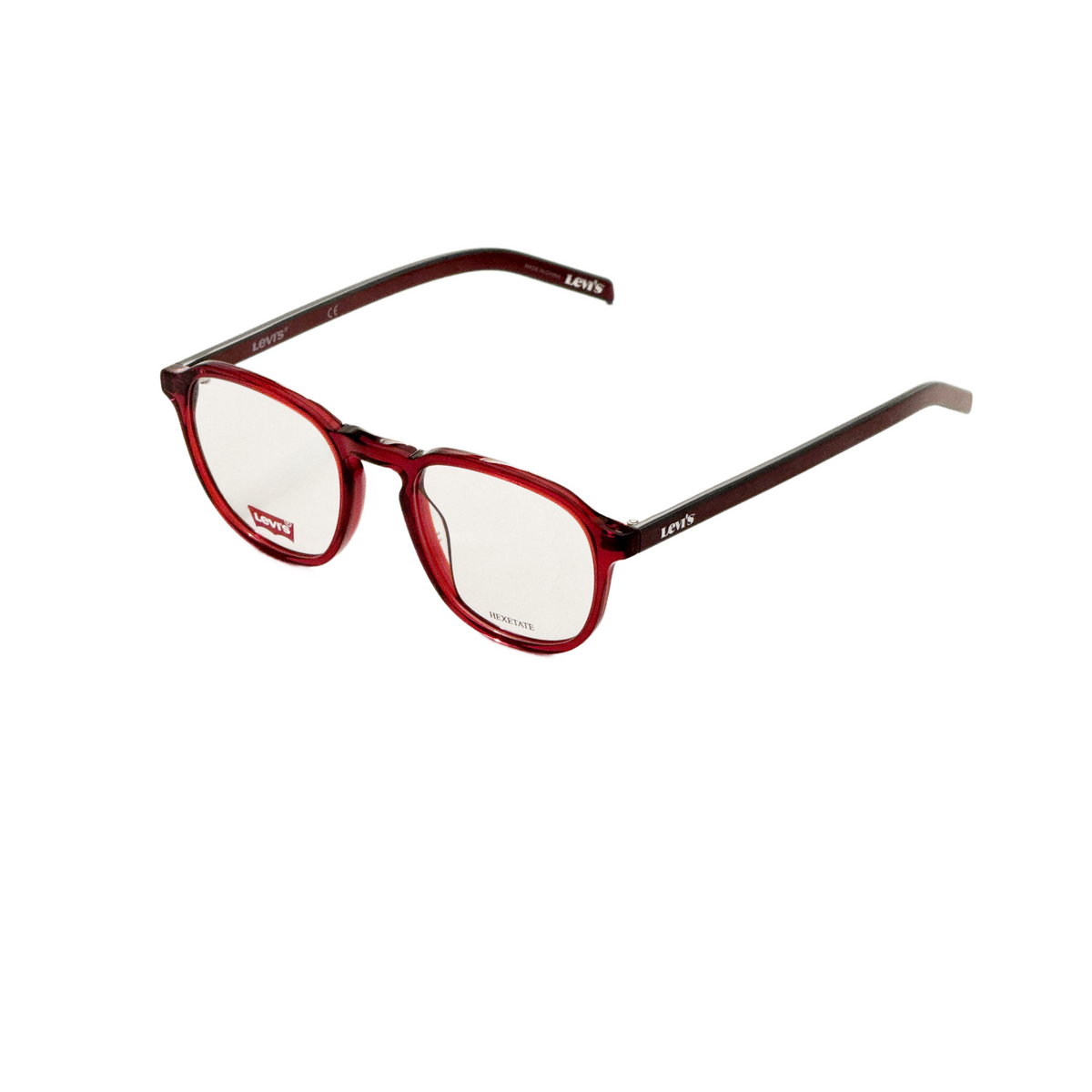 Montura para gafas de hombre 50 mm color rojo