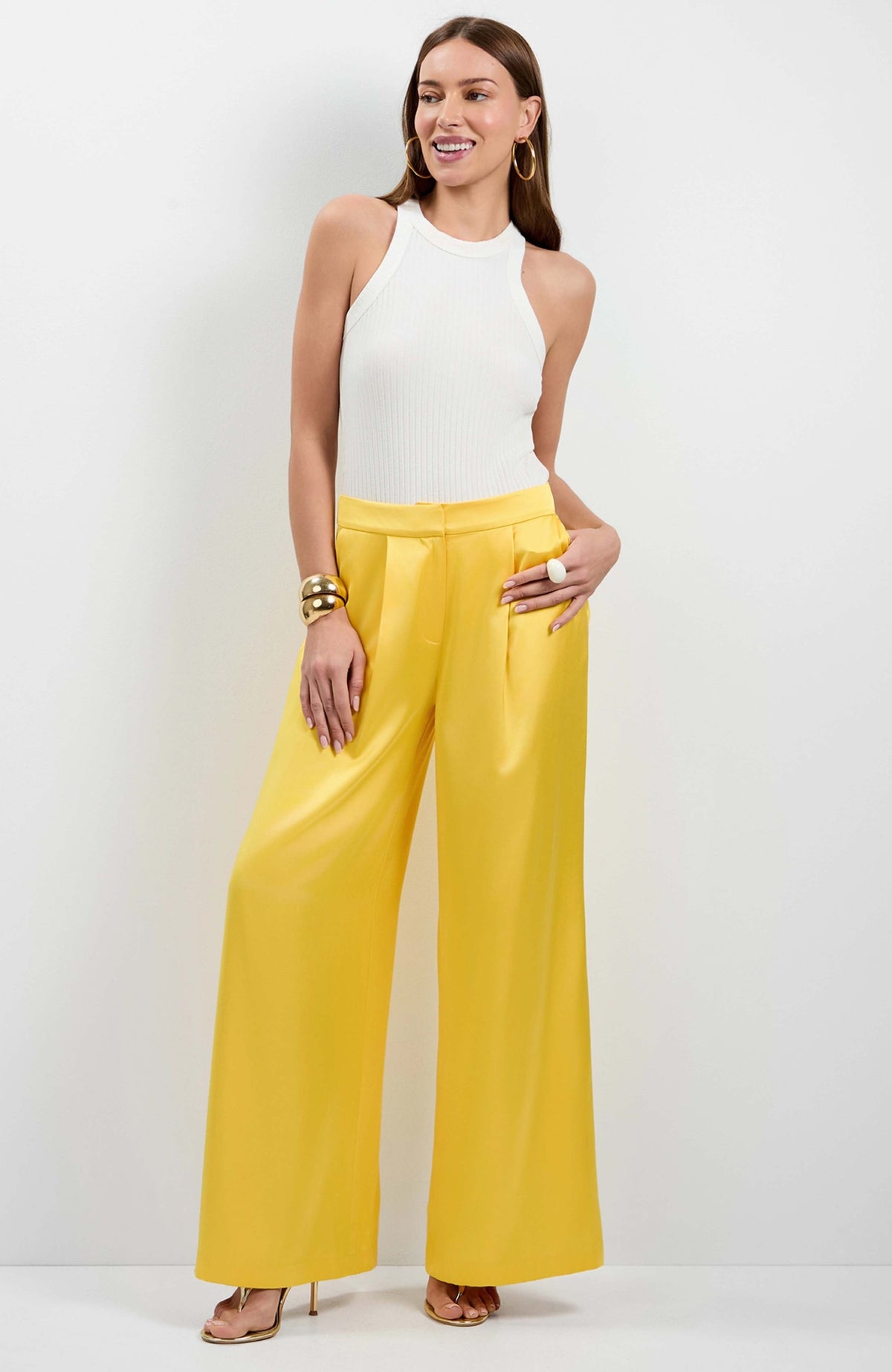 Pantalón de satén