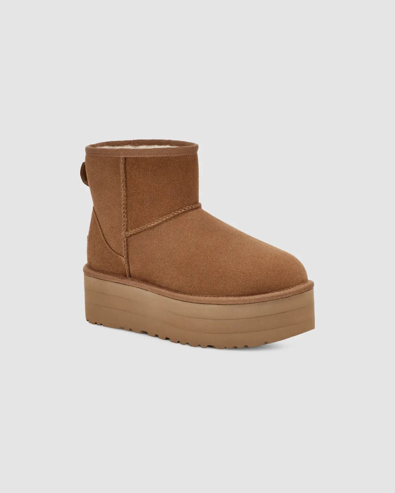 Botines de mujer de gamuza con plataforma