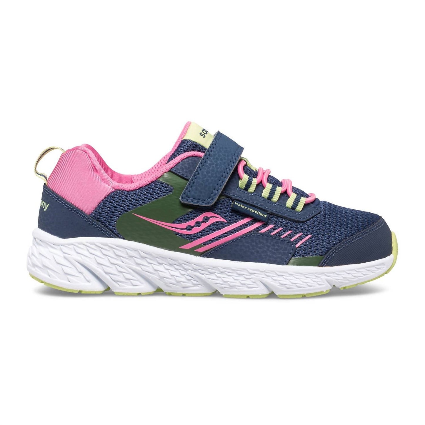 Tenis infantil color azul marino y rosado