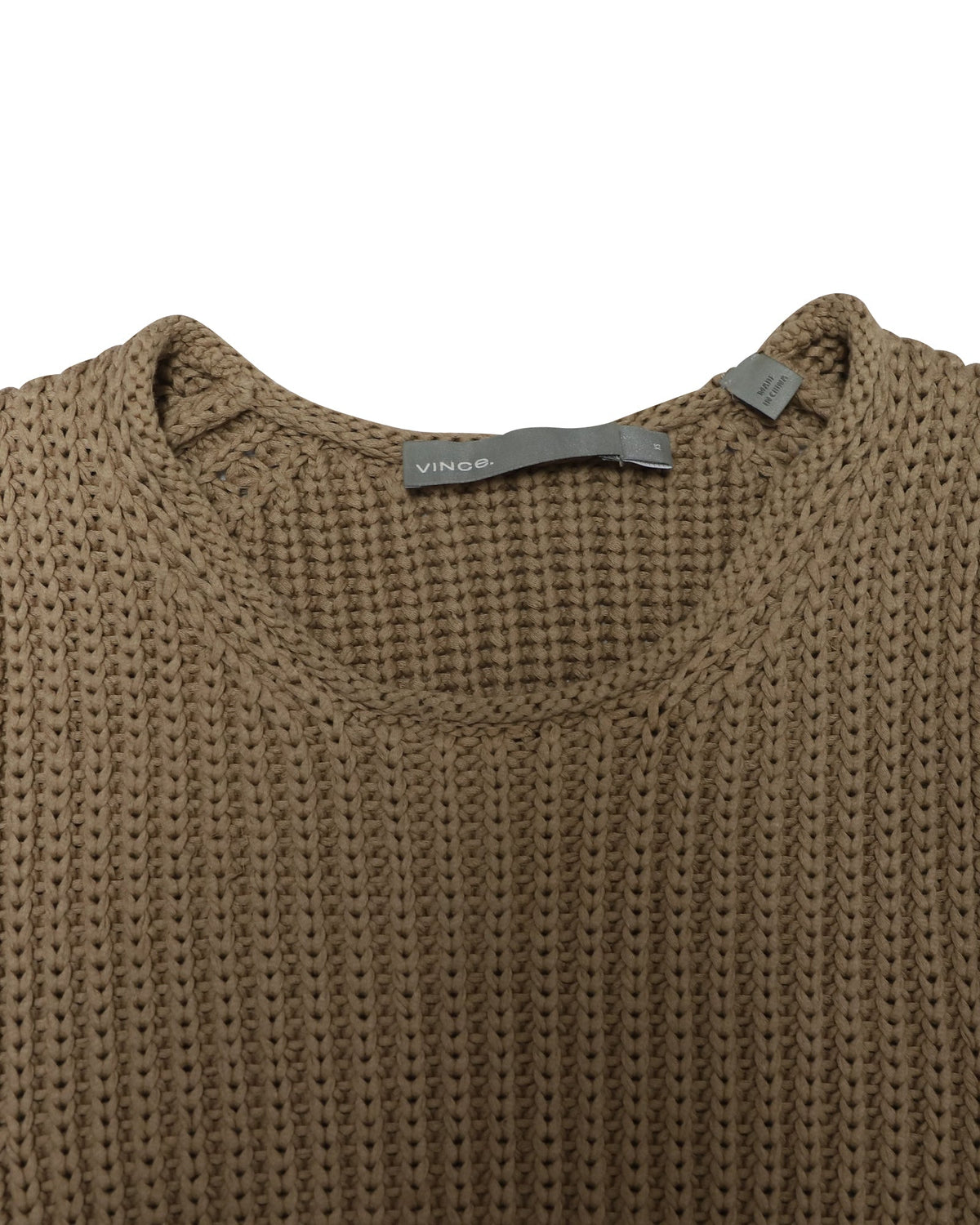 Top de algodón color beige