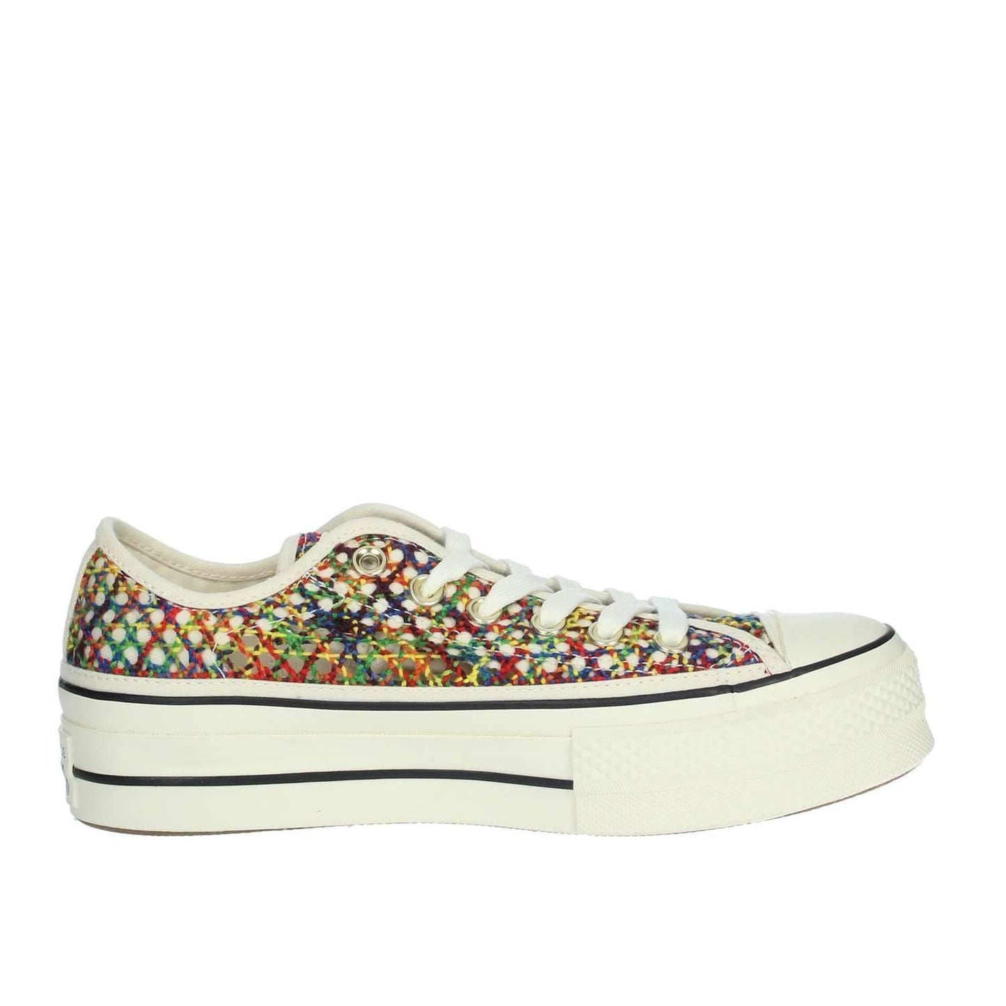 Tenis de mujer con plataforma multicolor