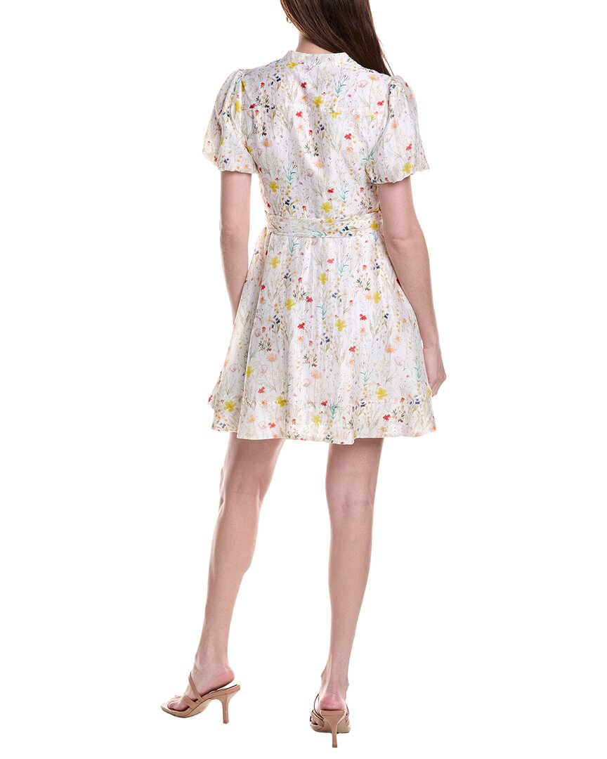 Vestido de mezcla de lino corto