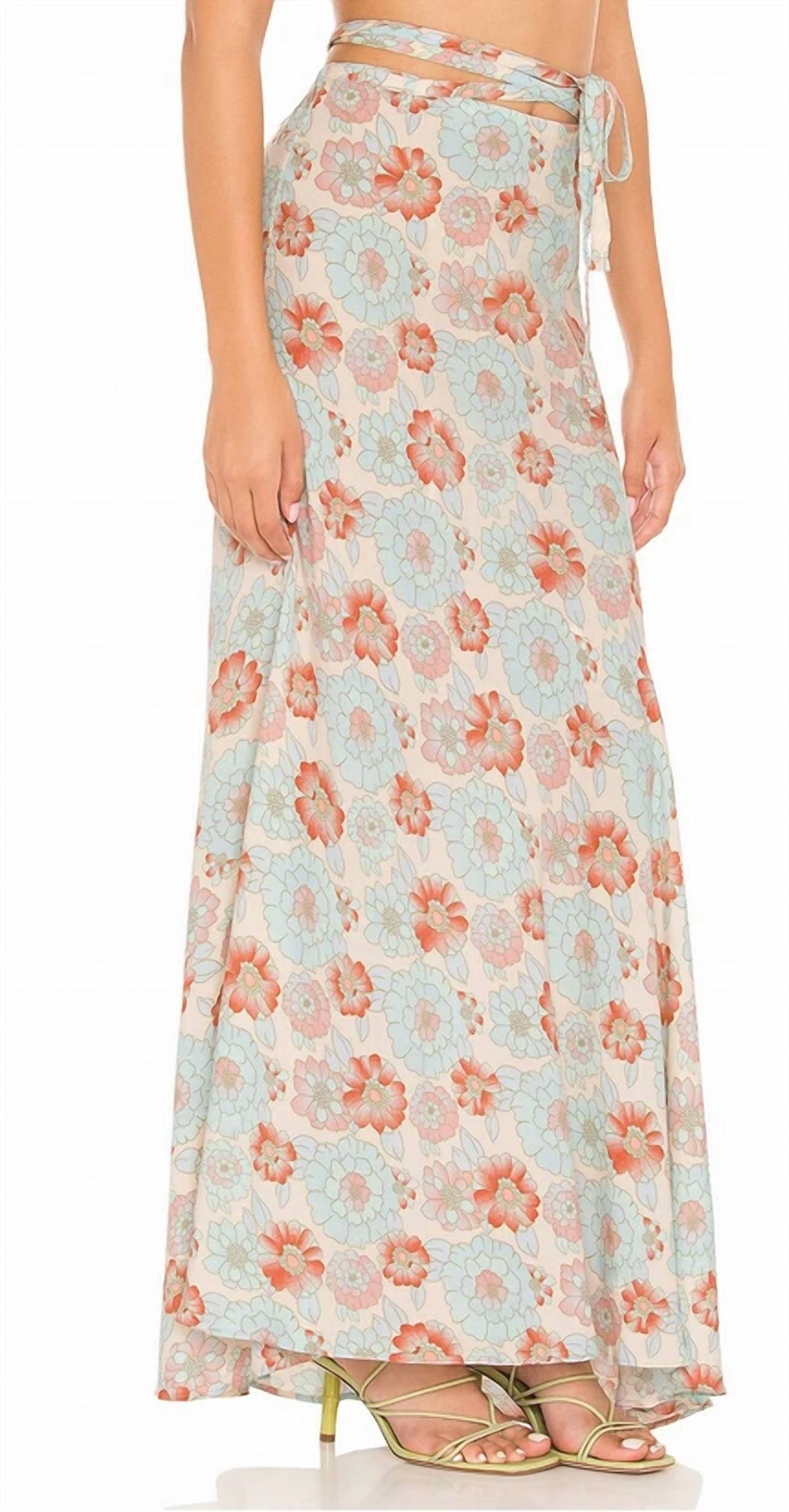 Vestido largo con estampado