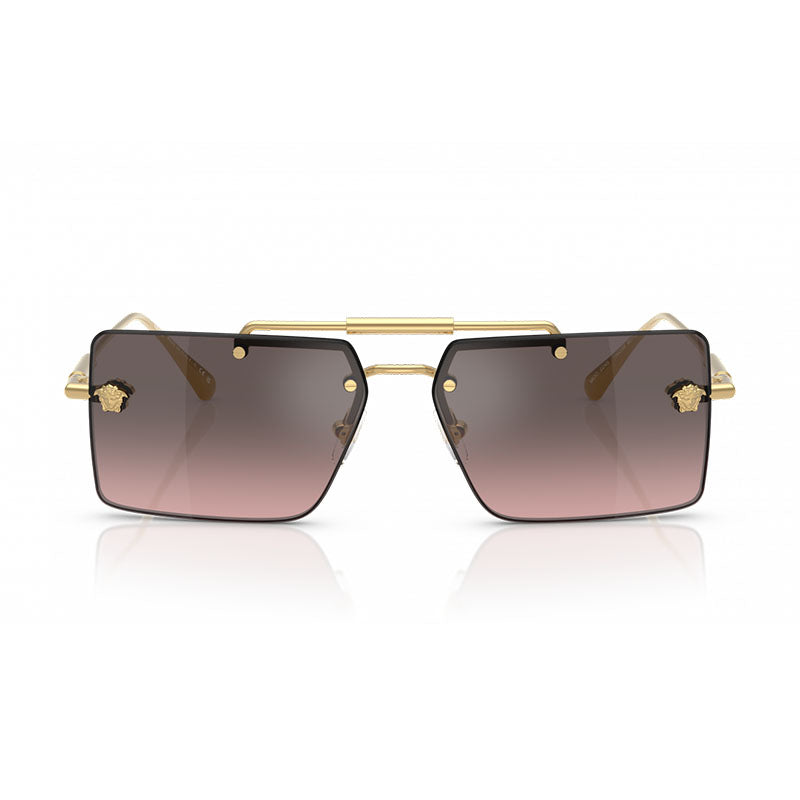 Gafas color gris y rosado y plateado