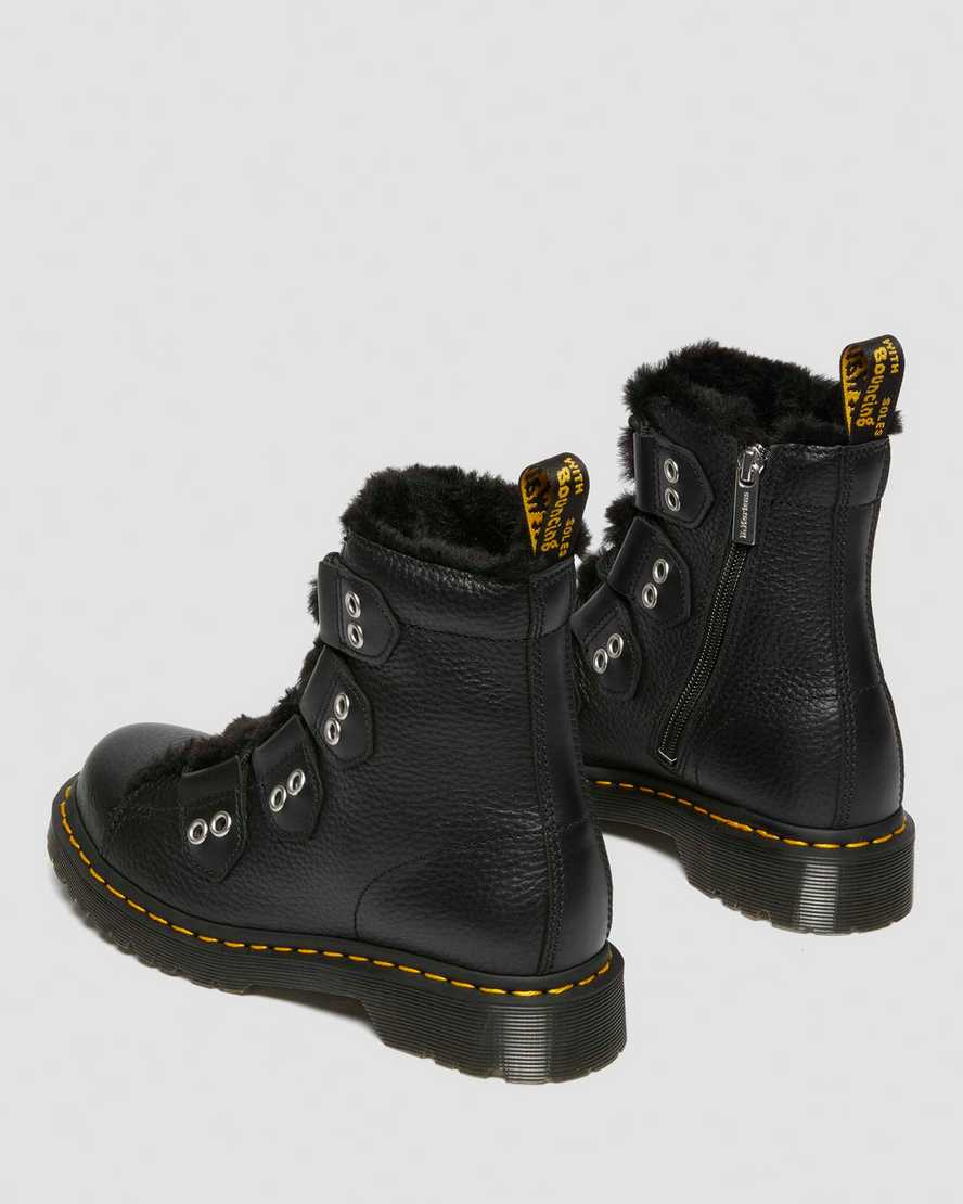 Botas de cuero con cordones
