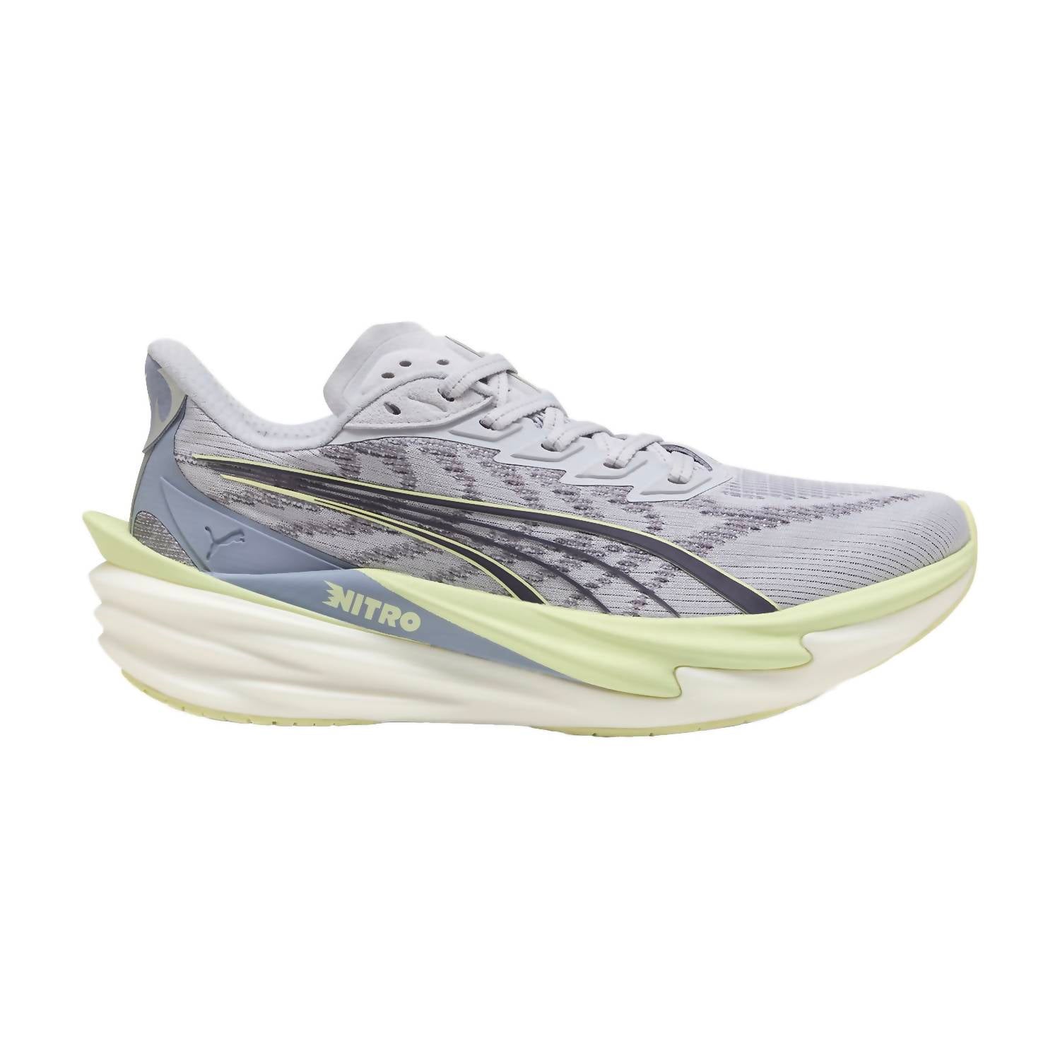Tenis para correr de mujer color plateado