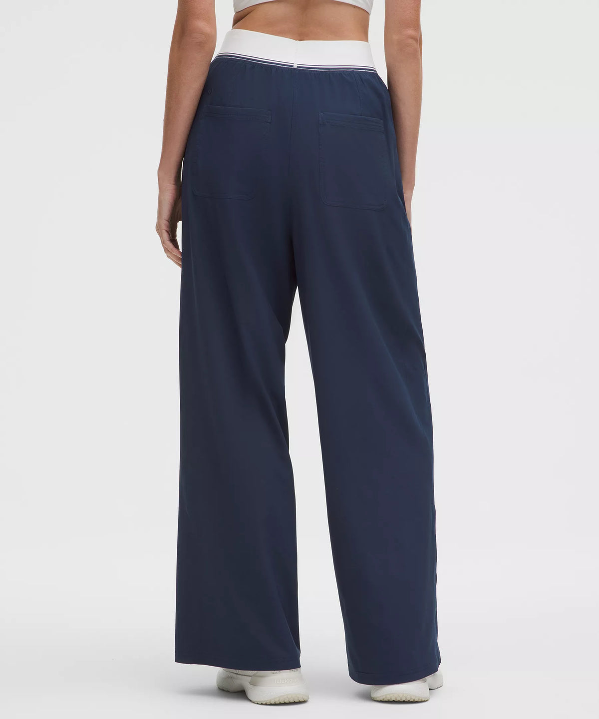 Pantalón de pierna ancha de tiro alto