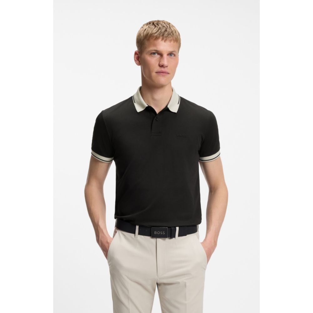 Polo de algodón de corte ajustado