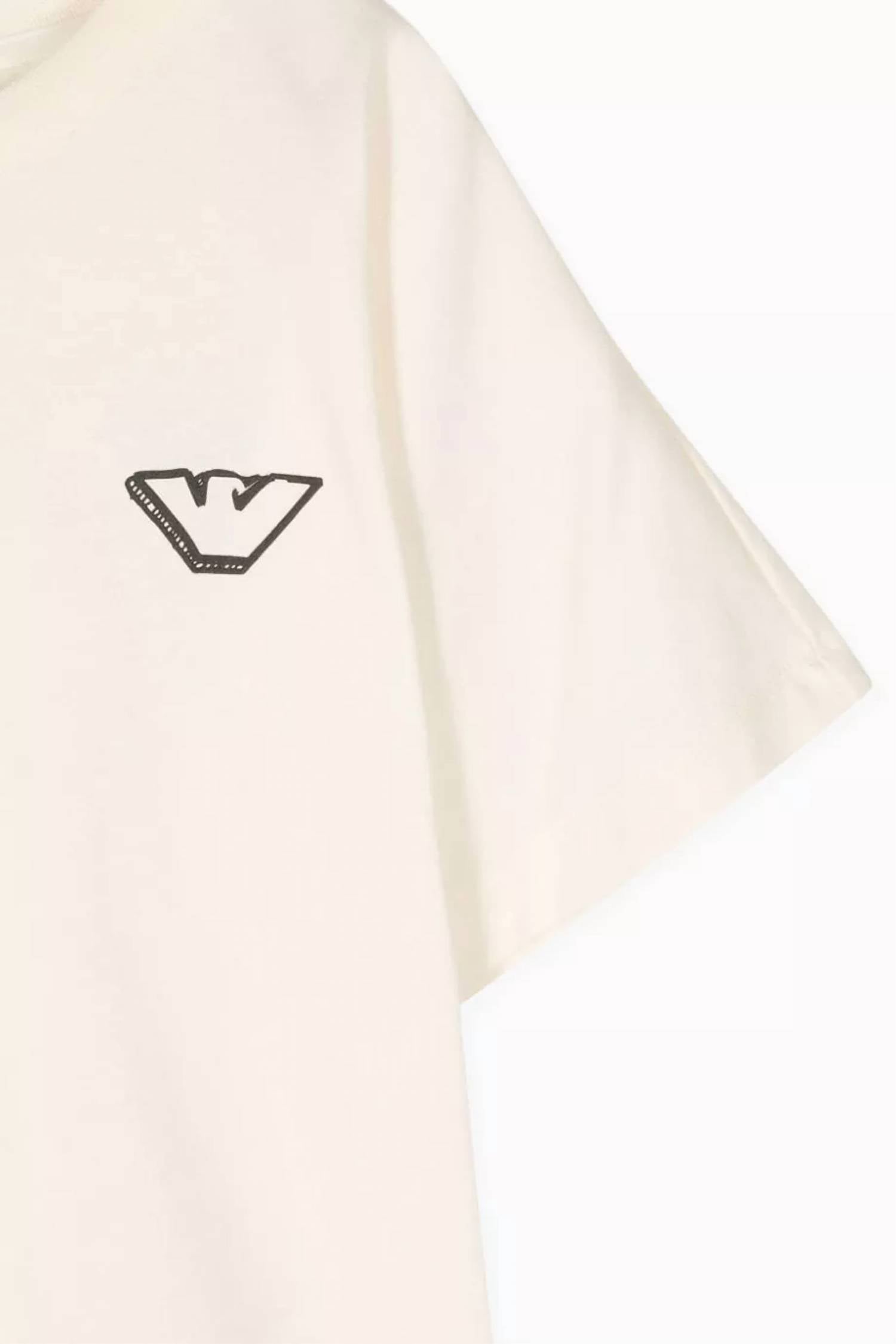 Camiseta para niño de manga corta color beige