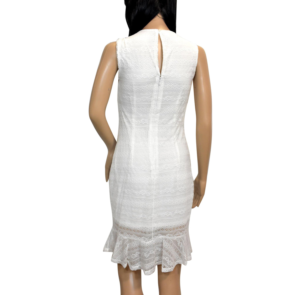 Vestido de mujer con bordado color blanco